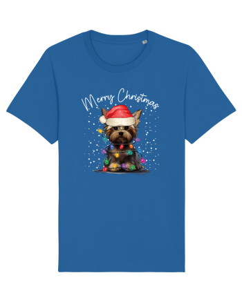 de Craciun cu luminite - Yorkshire Terrier Royal Blue