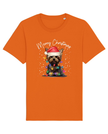 de Craciun cu luminite - Yorkshire Terrier Bright Orange