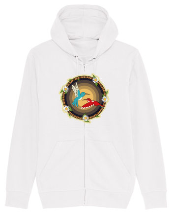 Cuplu de păsări colibri retro White
