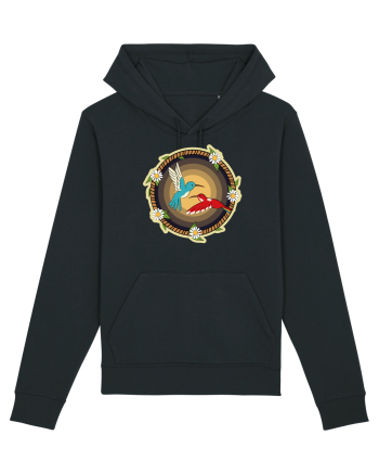 Cuplu de păsări colibri retro Black