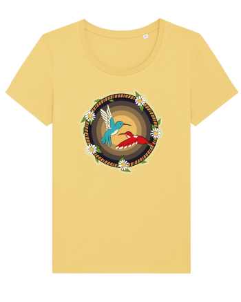Cuplu de păsări colibri retro Jojoba
