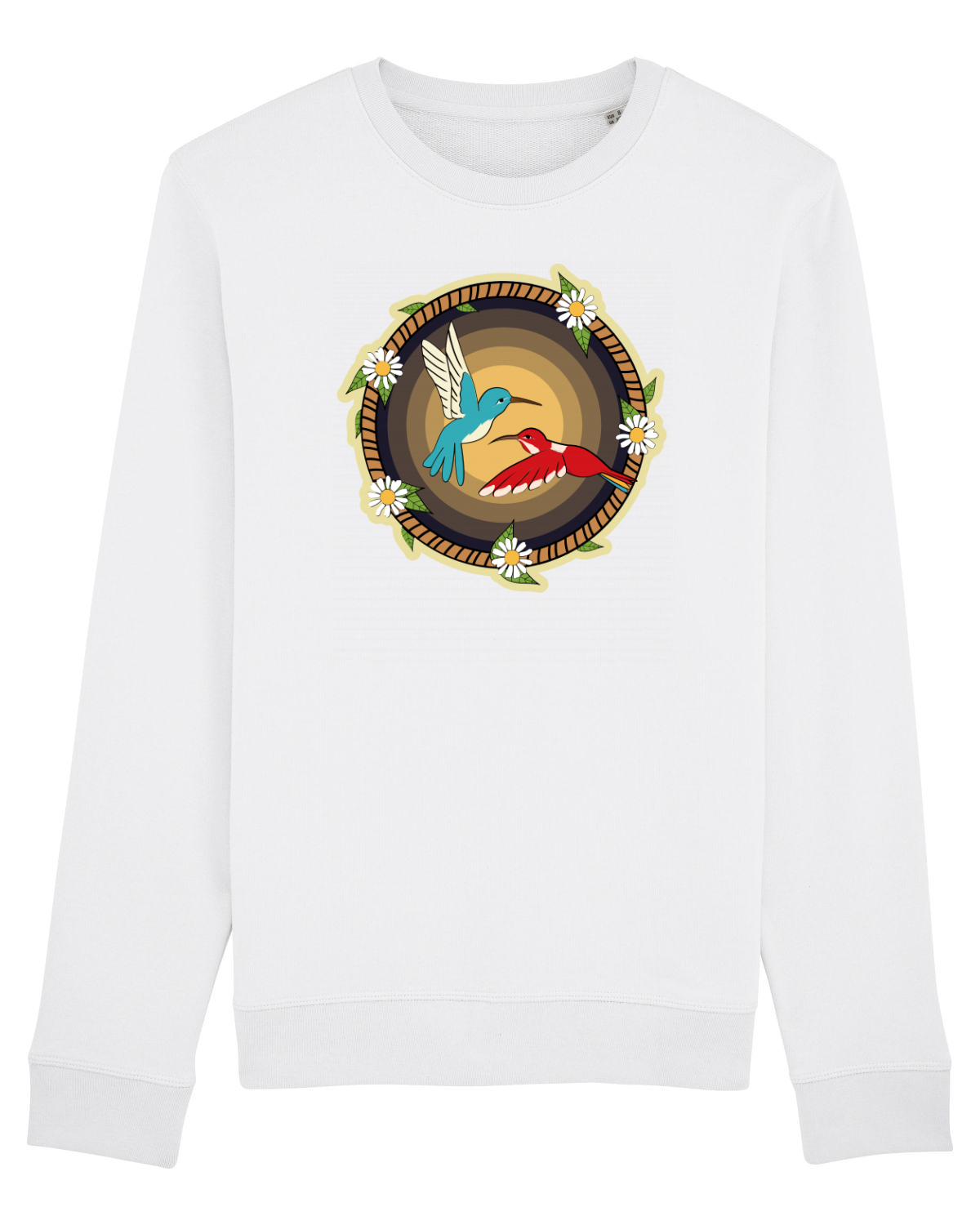 Bluză mânecă lungă Unisex Rise White