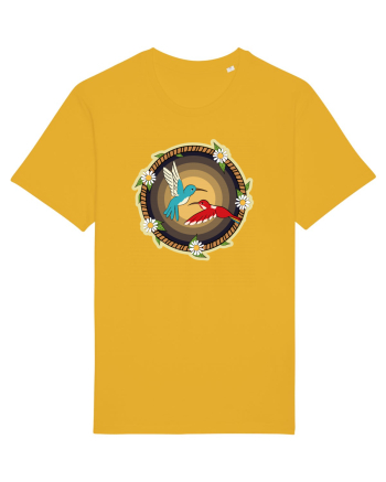 Cuplu de păsări colibri retro Spectra Yellow