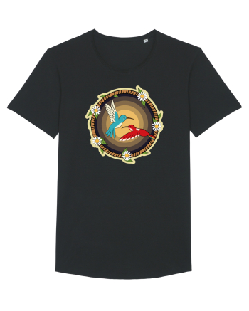Cuplu de păsări colibri retro Black