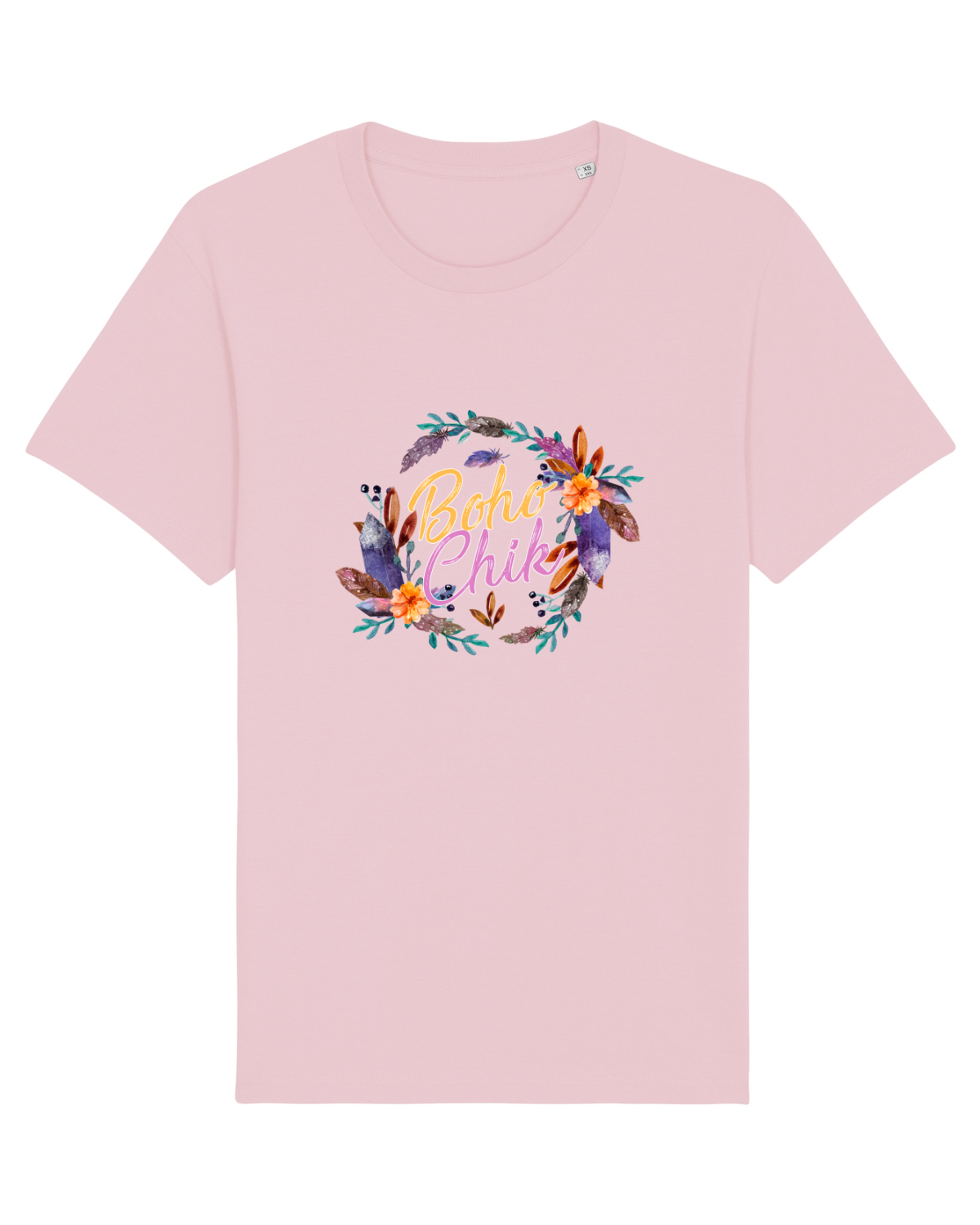 Tricou mânecă scurtă Unisex Rocker Cotton Pink