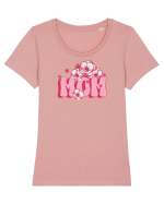Mom Tricou mânecă scurtă guler larg fitted Damă Expresser