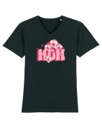 Mom Tricou mânecă scurtă guler V Bărbat Presenter