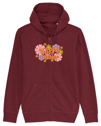 O mamă fericită retro Burgundy