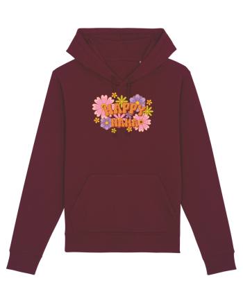 O mamă fericită retro Burgundy