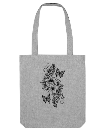 Fluturi și flori Heather Grey