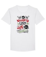 Lista lui Moș Crăciun Tricou mânecă scurtă guler larg Bărbat Skater