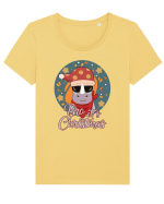 Bro, e Crăciunul Tricou mânecă scurtă guler larg fitted Damă Expresser