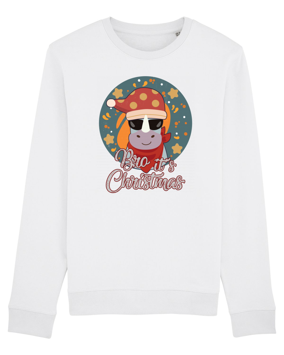 Bluză mânecă lungă Unisex Rise White