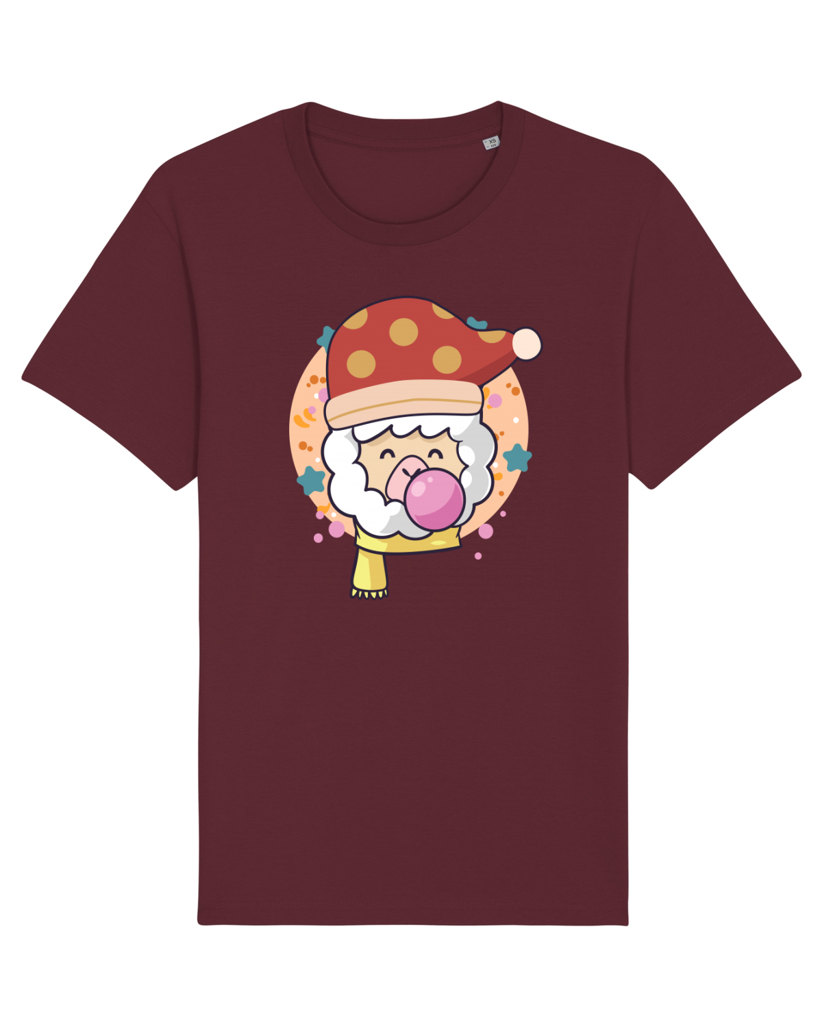 Tricou mânecă scurtă Unisex Rocker Burgundy