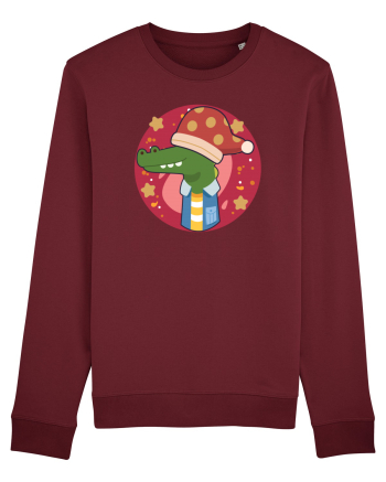 Crocodil de Crăciun Burgundy