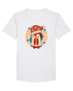 Găina de Crăciun Tricou mânecă scurtă guler larg Bărbat Skater