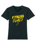 Fitness Coach Tricou mânecă scurtă guler V Bărbat Presenter