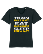 Train like a beast Tricou mânecă scurtă guler V Bărbat Presenter