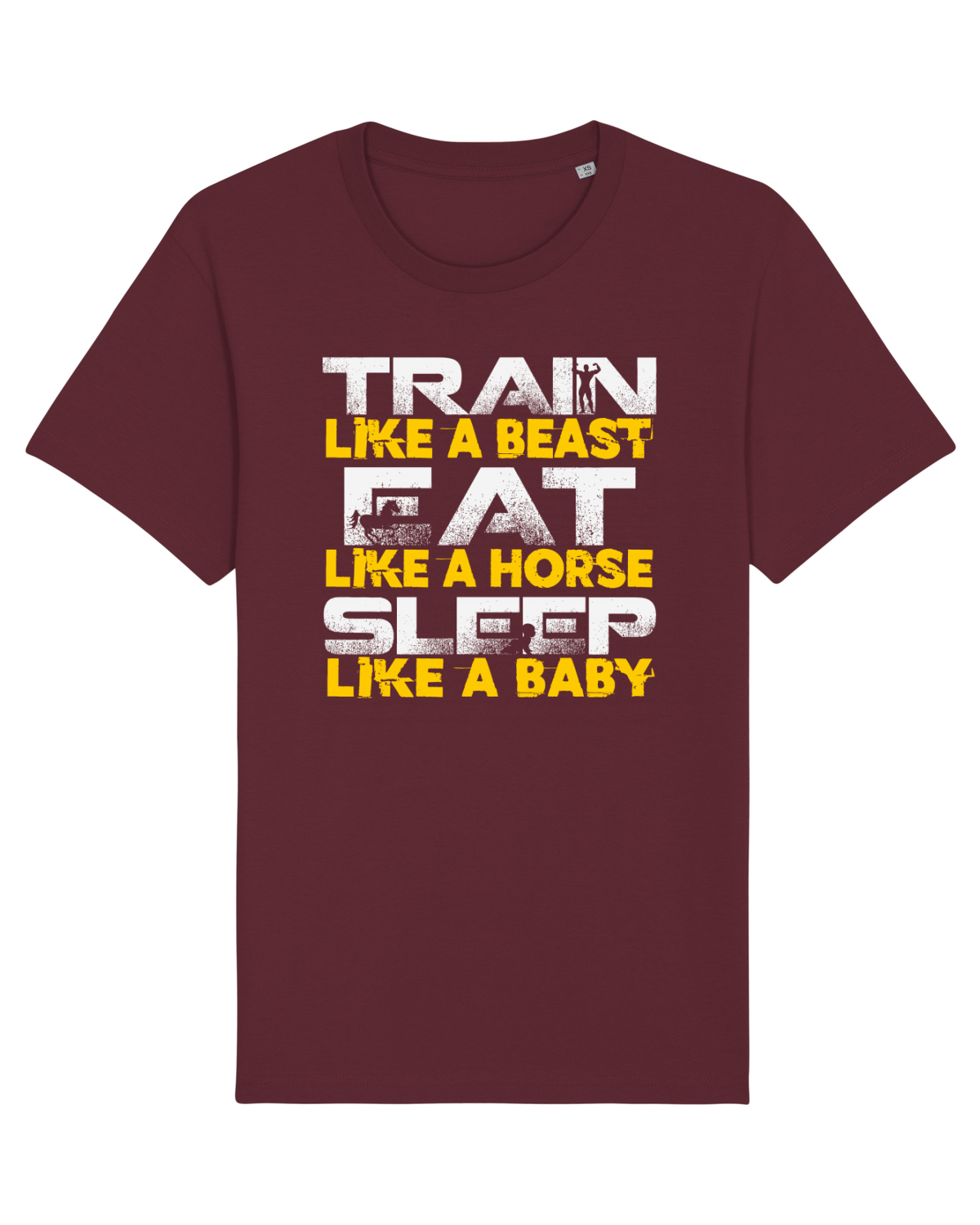 Tricou mânecă scurtă Unisex Rocker Burgundy