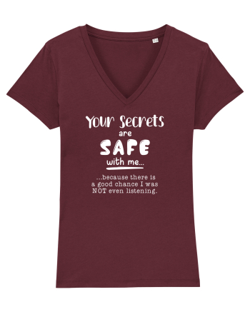 Your secrets are safe with me Burgundy