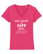 Your secrets are safe with me Tricou mânecă scurtă guler V Damă Evoker