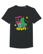 Merry and Bright Tricou mânecă scurtă guler larg Bărbat Skater