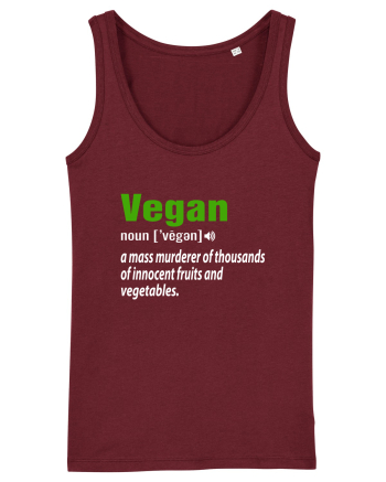 Vegan noun vegen Burgundy