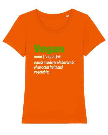 Vegan noun vegen Bright Orange