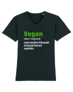 Vegan noun vegen Tricou mânecă scurtă guler V Bărbat Presenter