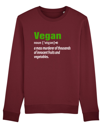 Vegan noun vegen Burgundy