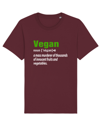 Vegan noun vegen Burgundy