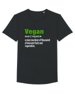 Vegan noun vegen Tricou mânecă scurtă guler larg Bărbat Skater