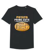 Potato Prime Cuts vegan butchery diagram Tricou mânecă scurtă guler larg Bărbat Skater
