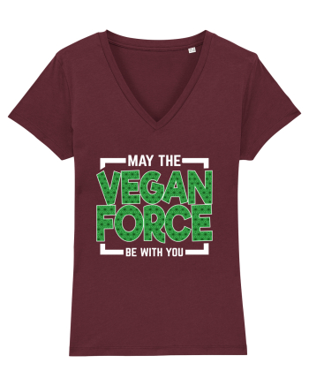 May The Vegan Force Be With You Burgundy