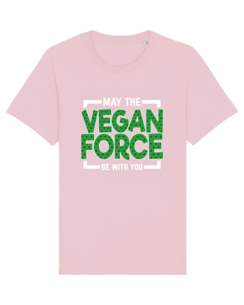 May The Vegan Force Be With You Cotton Pink