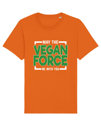 May The Vegan Force Be With You Bright Orange