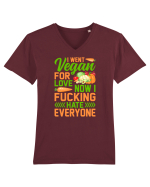 I went vegan for love now I fucking hate everyone Tricou mânecă scurtă guler V Bărbat Presenter