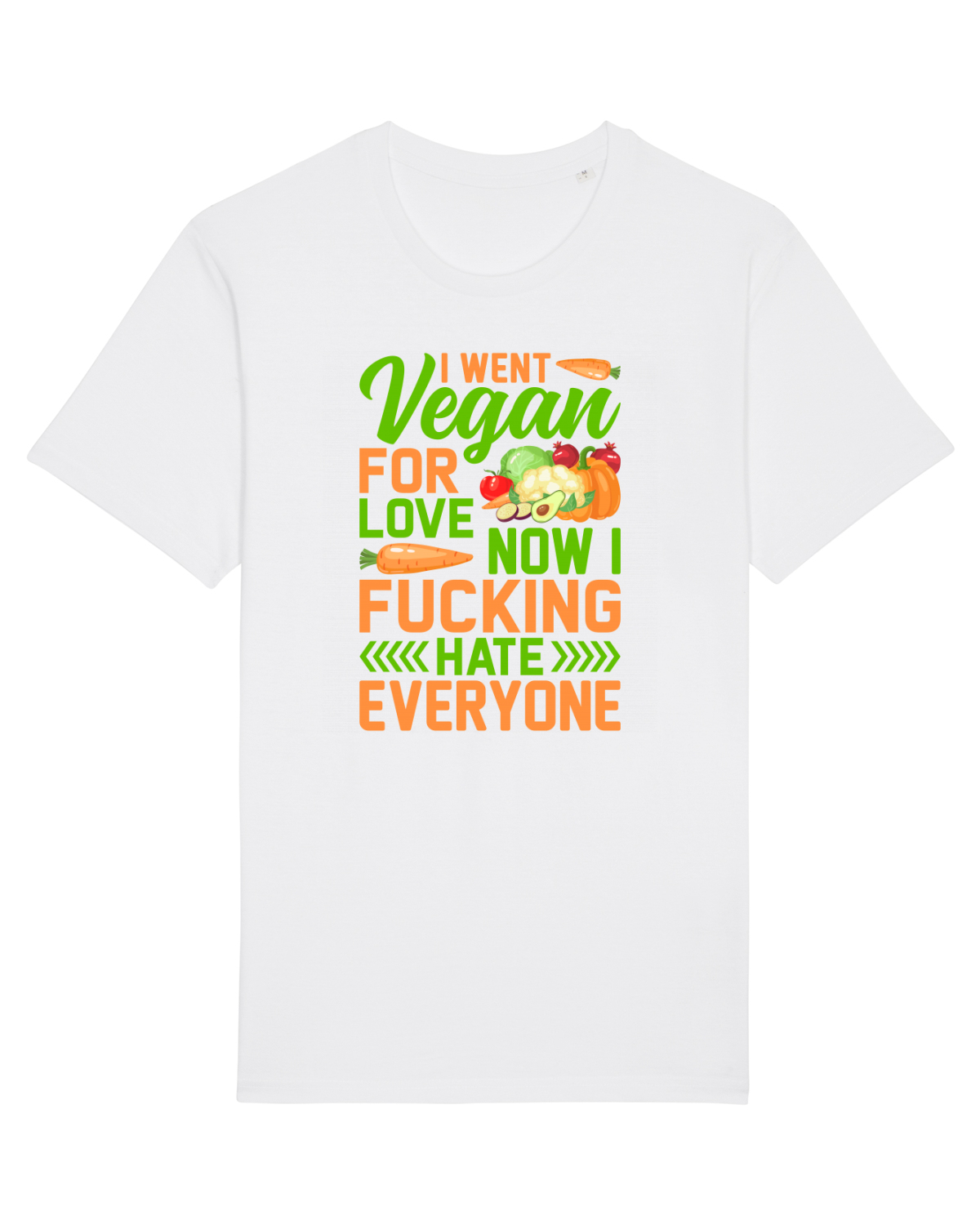 Tricou mânecă scurtă Unisex Rocker White