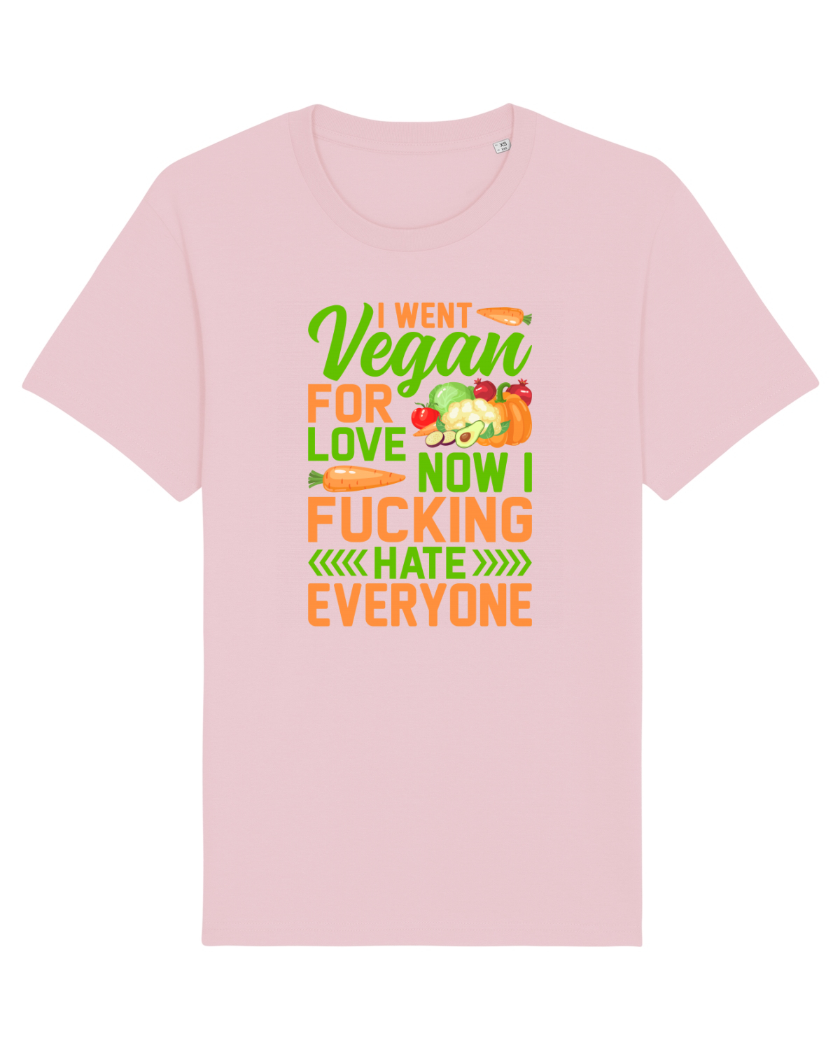 Tricou mânecă scurtă Unisex Rocker Cotton Pink