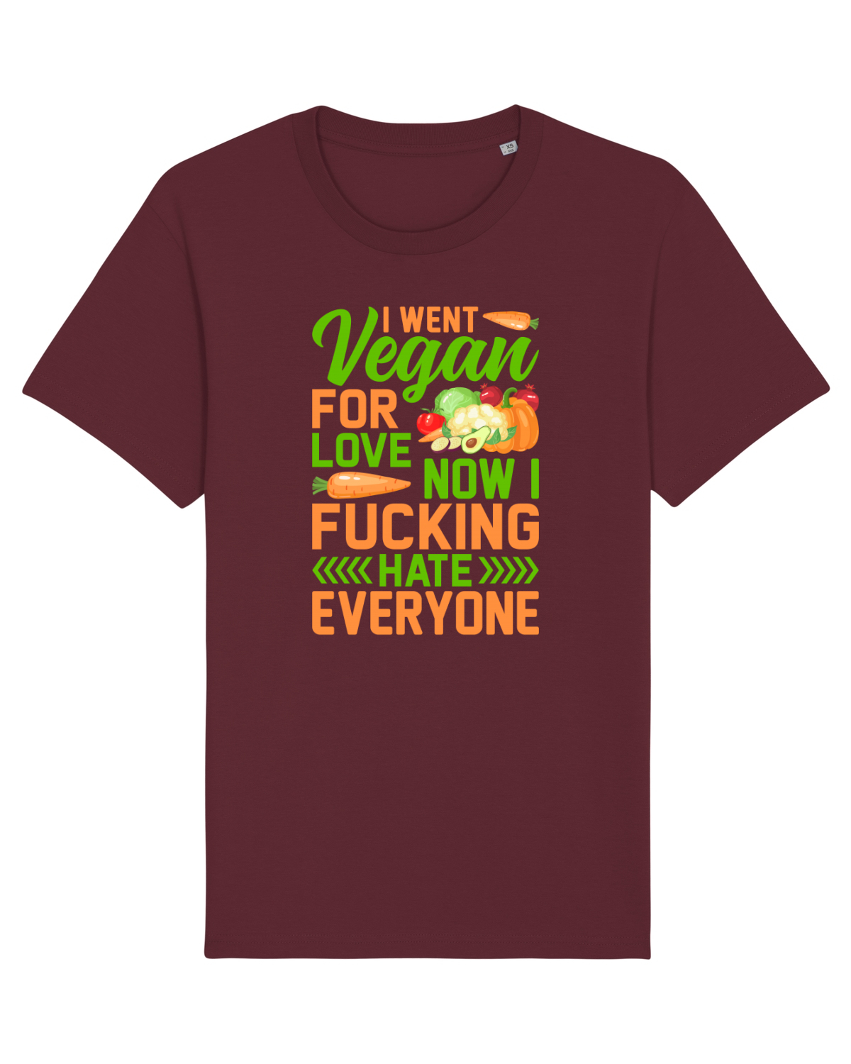 Tricou mânecă scurtă Unisex Rocker Burgundy