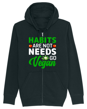 Habits Are Not Needs Go Vegan Black
