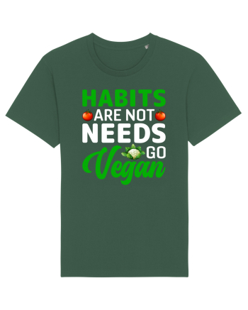Habits Are Not Needs Go Vegan Bottle Green