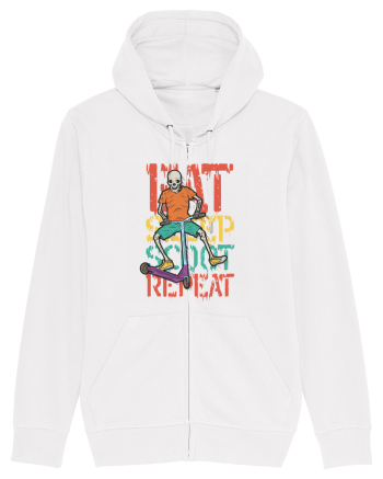 Eat Sleep Scoot Repeat White