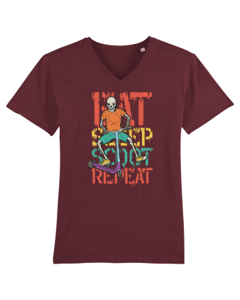 Eat Sleep Scoot Repeat Burgundy