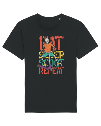 Eat Sleep Scoot Repeat Black