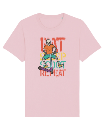 Eat Sleep Scoot Repeat Cotton Pink