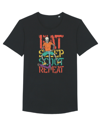 Eat Sleep Scoot Repeat Black