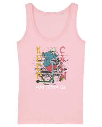 Keep Calm And Scoot On Cotton Pink