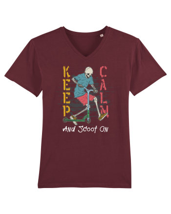 Keep Calm And Scoot On Burgundy