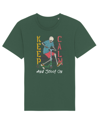 Keep Calm And Scoot On Bottle Green
